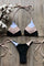 Sexy Halter Swimsuit Women Thong Micro Bikini Push up 2023 Brazilian Bikini Tropical Plant Print Swimwear String Mini Swimsuit